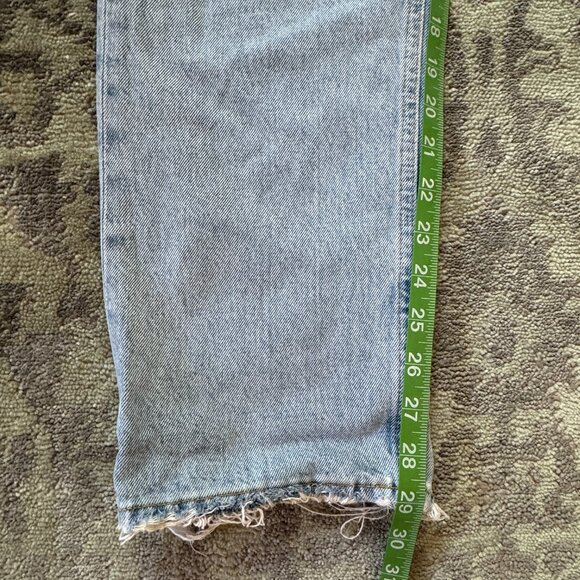 Agolde Riley Crop High Rise Straight Jeans - Picture 9 of 13